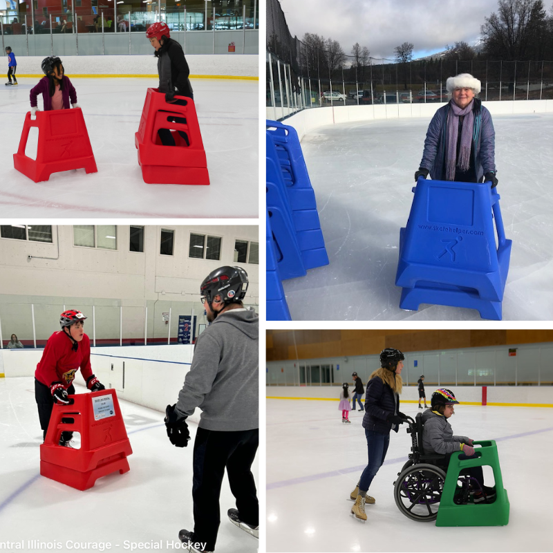 Two skate helpers stacked