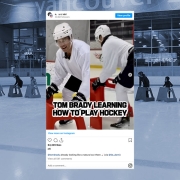 Tom Brady learning to skate with the SkateHelper